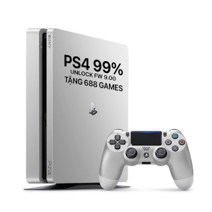 PlayStation 4 Slim 500GB Silver Hack Cài Game Ổ Cứng