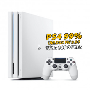 PlayStation 4 Pro 1TB White Hack Cài Game Ổ Cứng