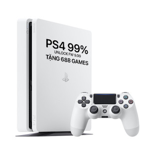 PlayStation 4 Slim 1TB - White - Hack Cài Game Ổ Cứng
