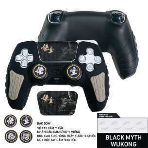 Black Myth Wukong -  Case Silicon Dualsense PS5 With Analog Caps Black Myth Wukong -  Case Silicon Dualsense PS5 With Analog Caps