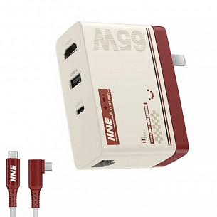 Bộ Chuyển Đổi Đa Chức Năng IINE Charging Dock 65W With Ethernet