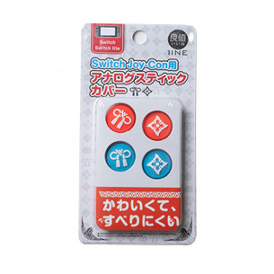 Joy-Con Analog Caps - Monster Hunter Rise Neon Red/Blue Joy-Con Analog Caps - Monster Hunter Rise Neon Red/Blue