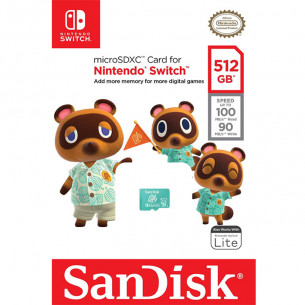 SanDisk Micro SD Card SDXC for Nintendo Switch/Switch Lite/Switch OLED - 512GB SanDisk Micro SD Card SDXC for Nintendo Switch/Switch Lite/Switch OLED - 512GB