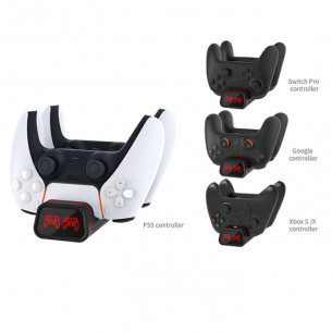 DOBE Charging Dock For PS5/Xbox Series/Nintendo Switch Controller DOBE Charging Dock For PS5/Xbox Series/Nintendo Switch Controller