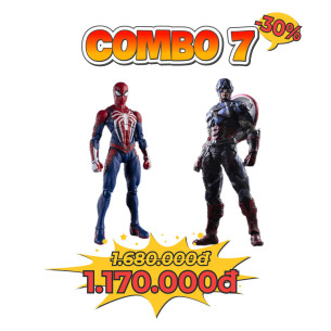 Combo 7: Mô Hình Marvel - Captain America + Spider Man
