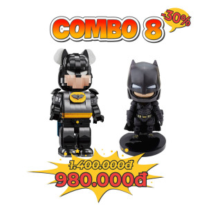Combo 8: Mô Hình Lắp Ghép Robot Bear - Batman + Mô Hình Batman