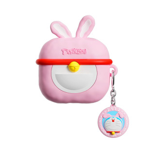 Rock - Doraemon Airpods 4 Treasure Bag Silicone Earphone Cover - Rabbit Style