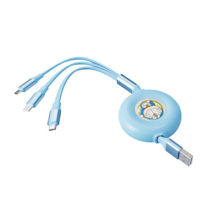 Rock - Doraemon G16 One-To-Three Retractable Data Cable 100CM