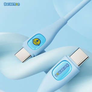 Rock - Doraemon C To L 27W Fast Charging Data Cable 1.2m - Blue