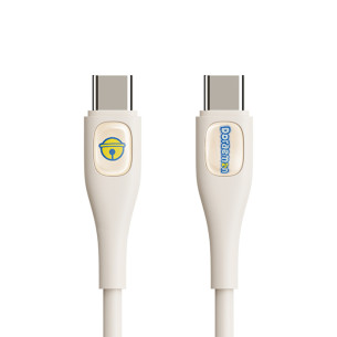 Rock - Doraemon C To C 60W Fast Charging Data Cable 1.2m - White