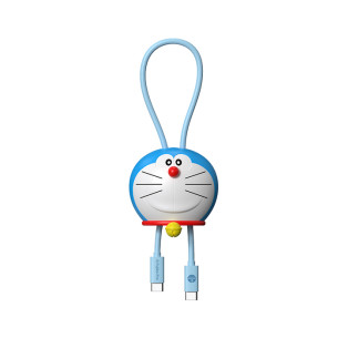 Rock - Doraemon Doll C To C 100W Data Cable 30cm - Blue
