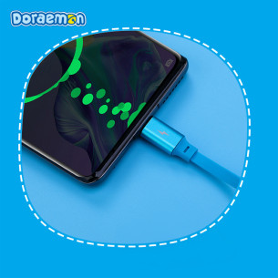 Rock - Doraemon Retractable One-To-Three Charging Cable Rock - Doraemon Retractable One-To-Three Charging Cable