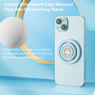 Rock - N10 Doraemon Magnetic Phone Ring Holder - Blue Rock - N10 Doraemon Magnetic Phone Ring Holder - Blue