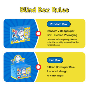 Rock - Doraemon Blind Box Tinplate Badge