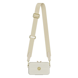 Rock - Doraemon Napoleon Storage Bag Apricot - Beige