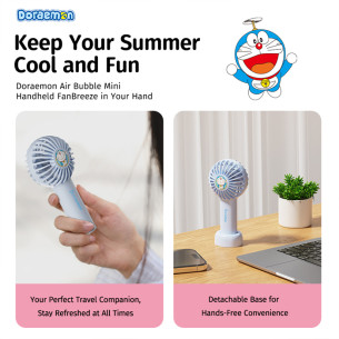 Rock - Doraemon Bubble Mini Handheld Fan - Blue
