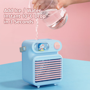 Rock - Doraemon Desktop Water Cooling Fan - Blue