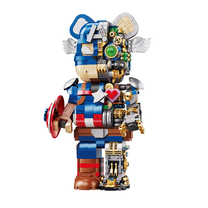 Mô hình lắp ghép - Bear Robot - Captain America 18809