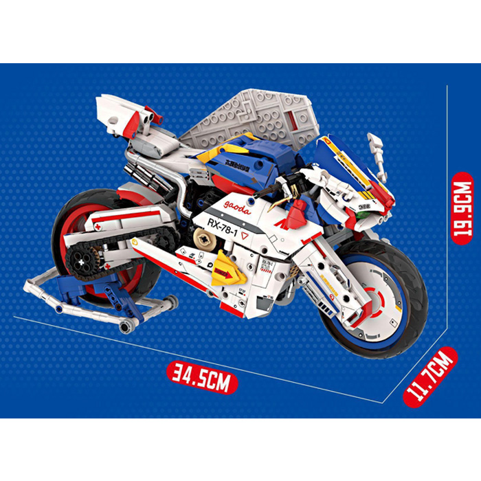 Mô hình lắp ghép - RX78 Gundam Motorcycle - 5009