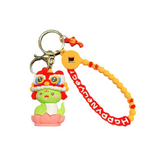 Móc Khoá trang trí Tết -  Snake Dancing Lion