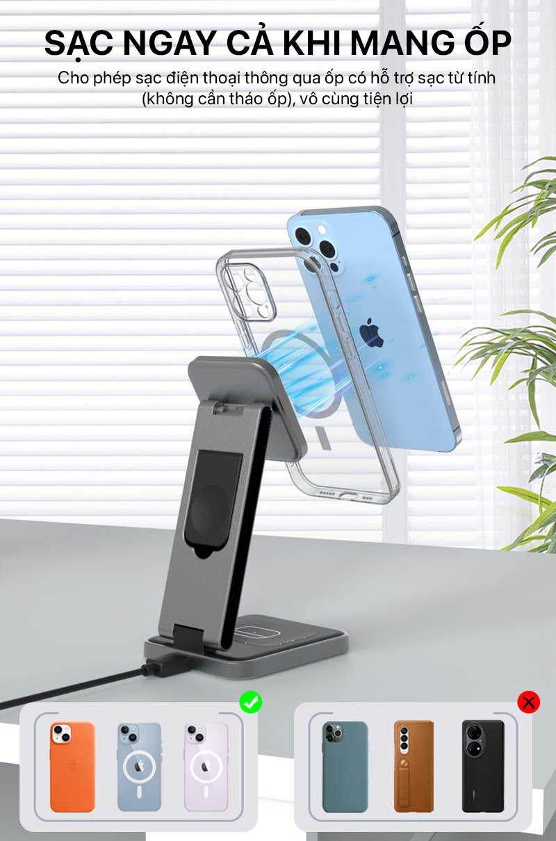 philips magnetic stand 3 in 1 wireless charging 05