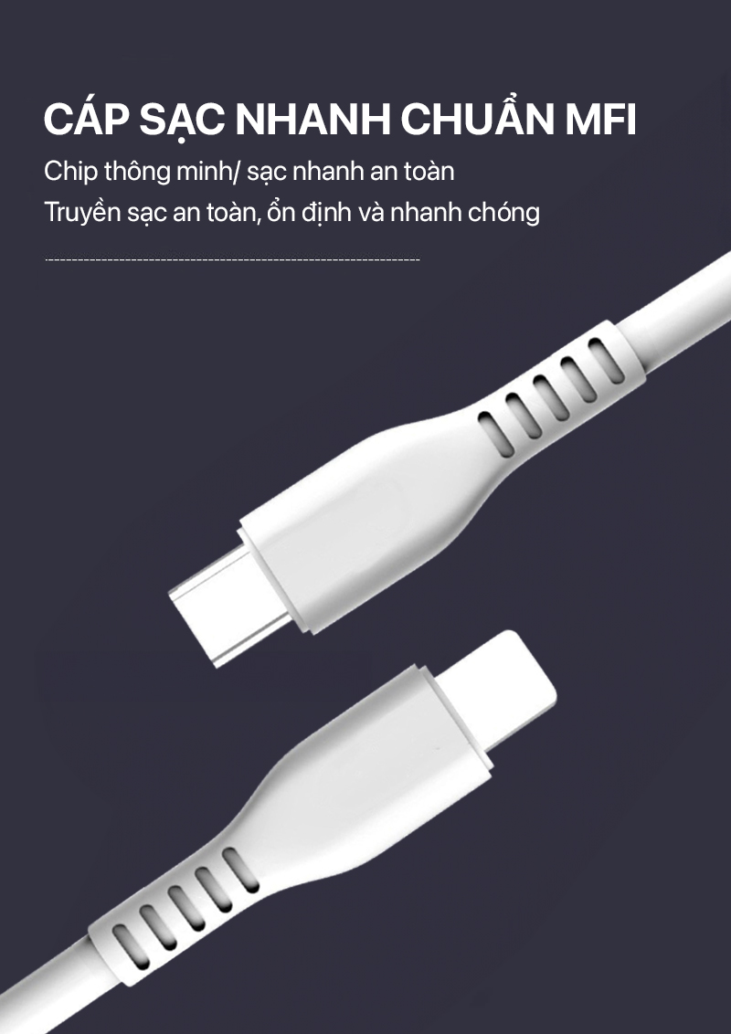 philips mfi certificated sync charge type c to lightning cable 1m 01