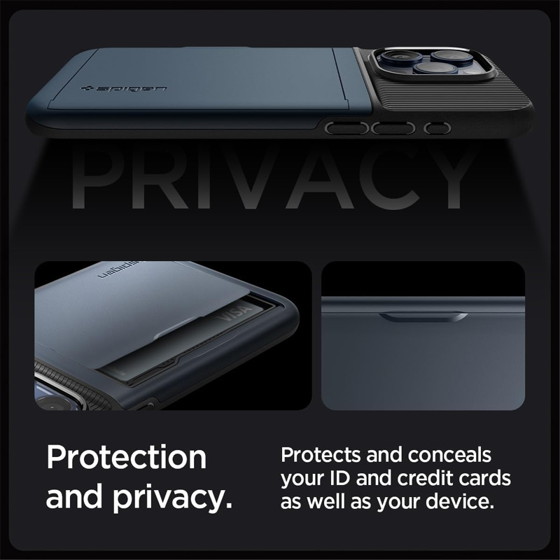 case spigen thin fit iphone 15 pro 6 inch 2023 metal slate 04