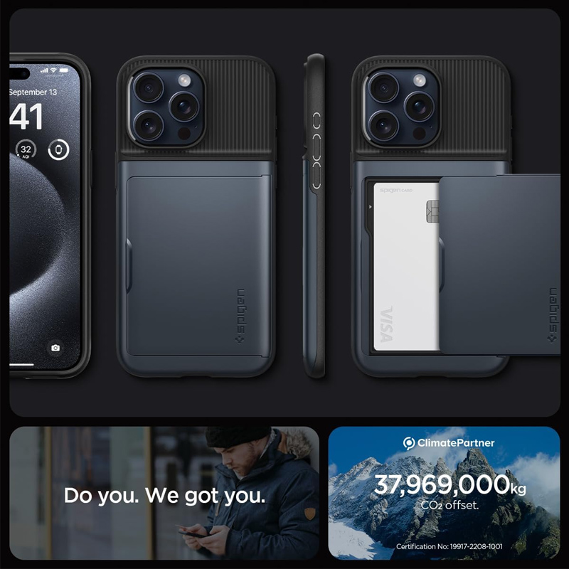 case spigen thin fit iphone 15 pro 6 inch 2023 metal slate 06