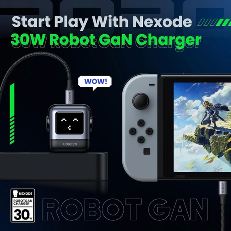 Ugreen - Nexode RG GaN Fast Charger 30W - Gray