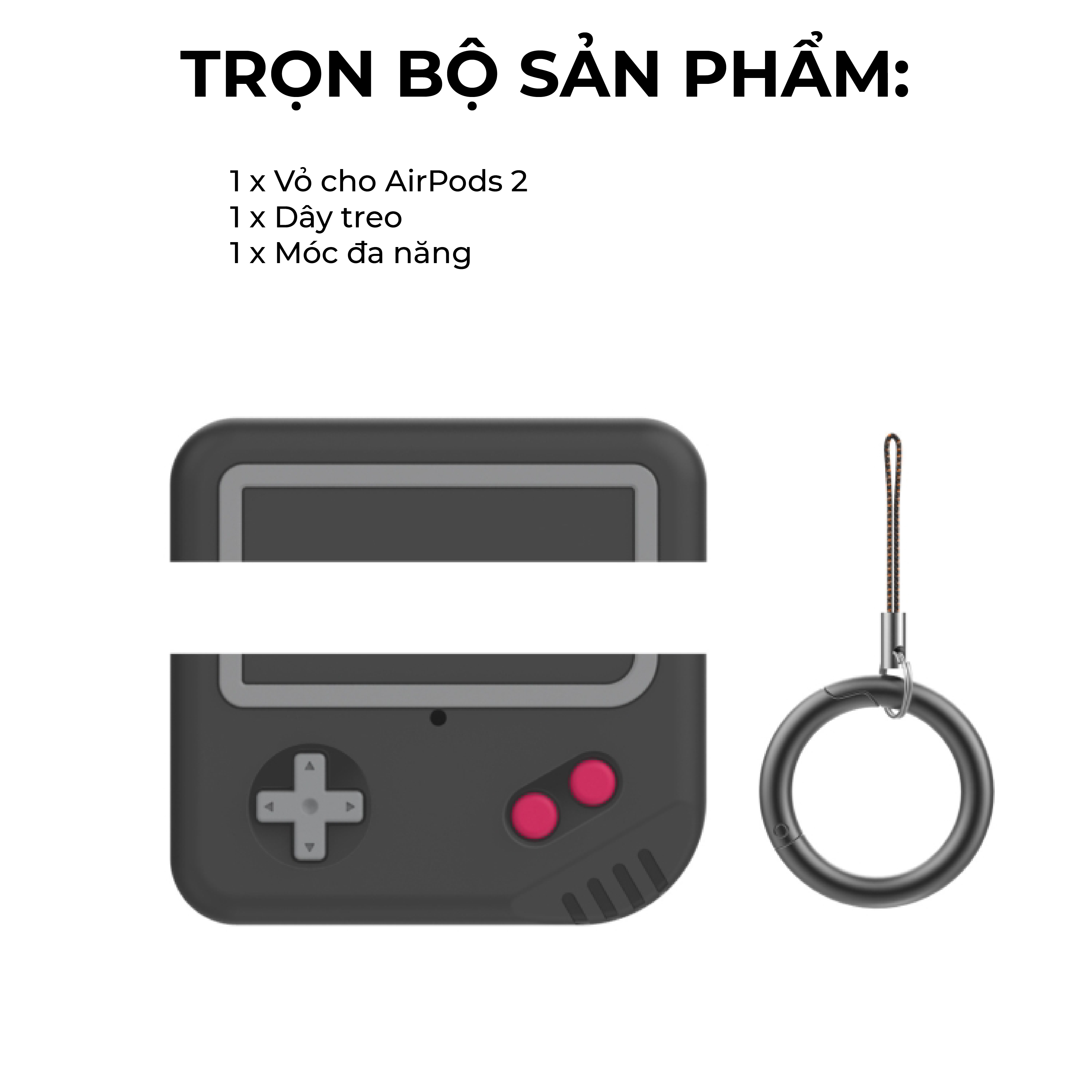 airpod pro 2 silicone case gameboy ahastyle 01