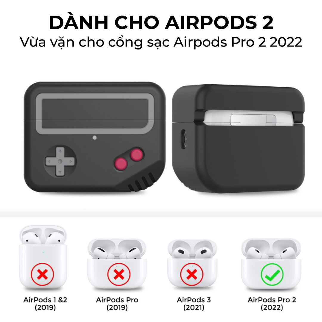 airpod pro 2 silicone case gameboy ahastyle 04