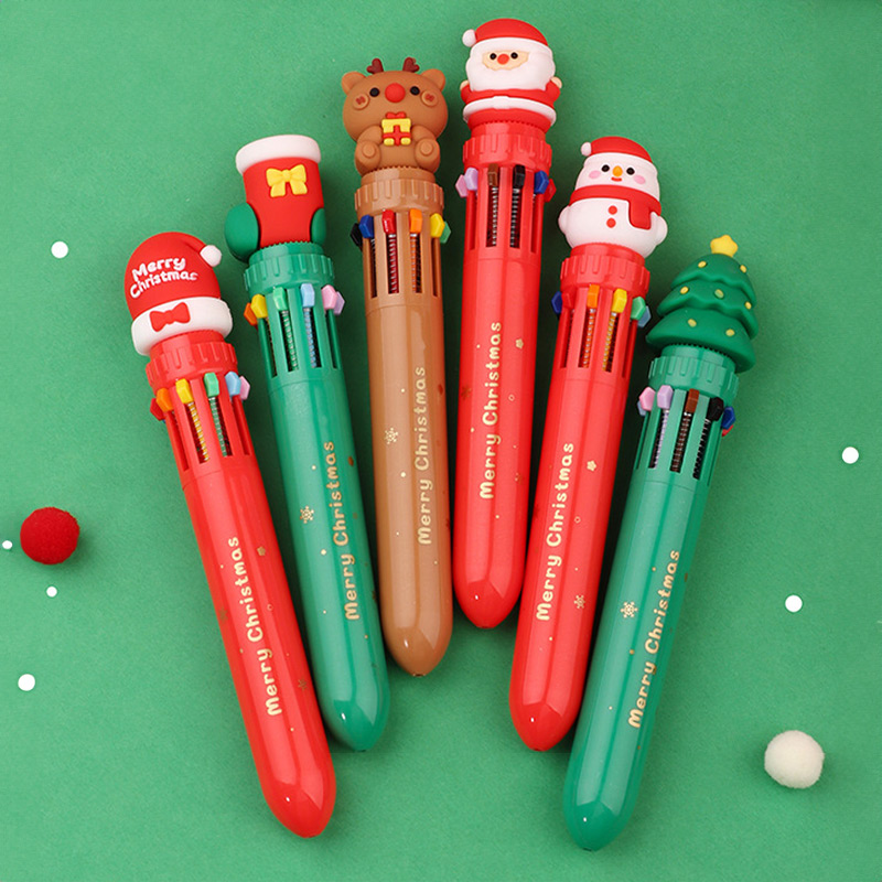 christmas 10 color ball pen 01