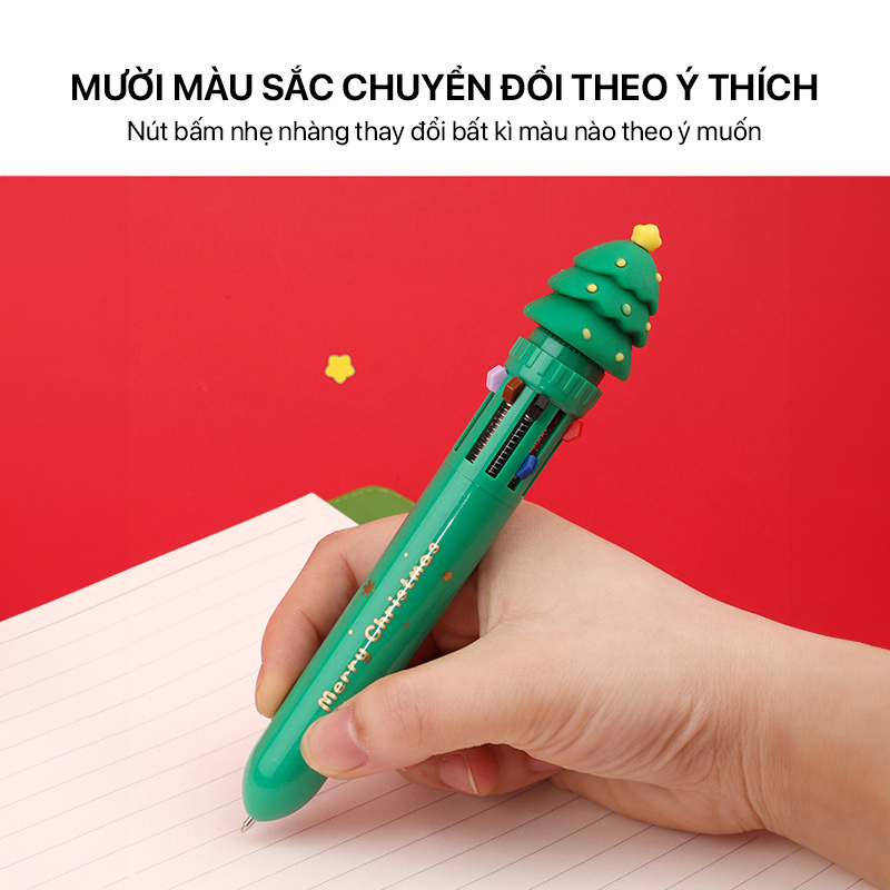 christmas 10 color ball pen 05