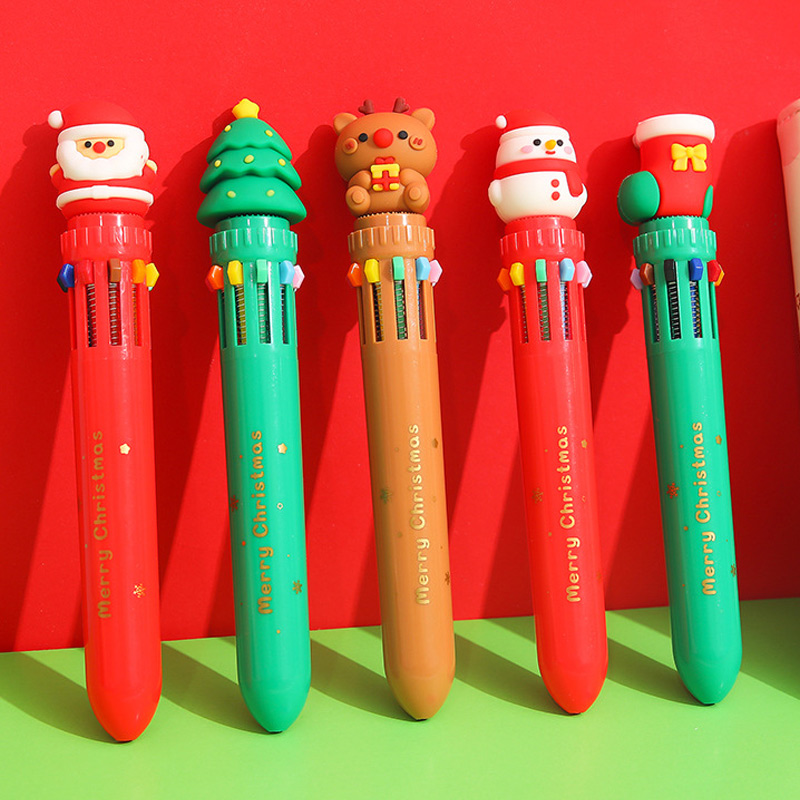 christmas 10 color ball pen 07