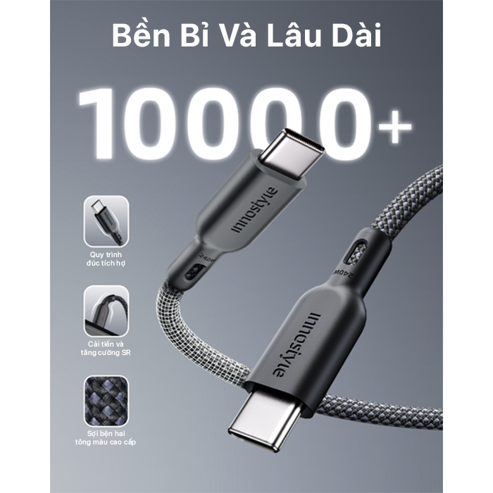cap innostyle powernova usb c to usb c 1.5m 240w 43
