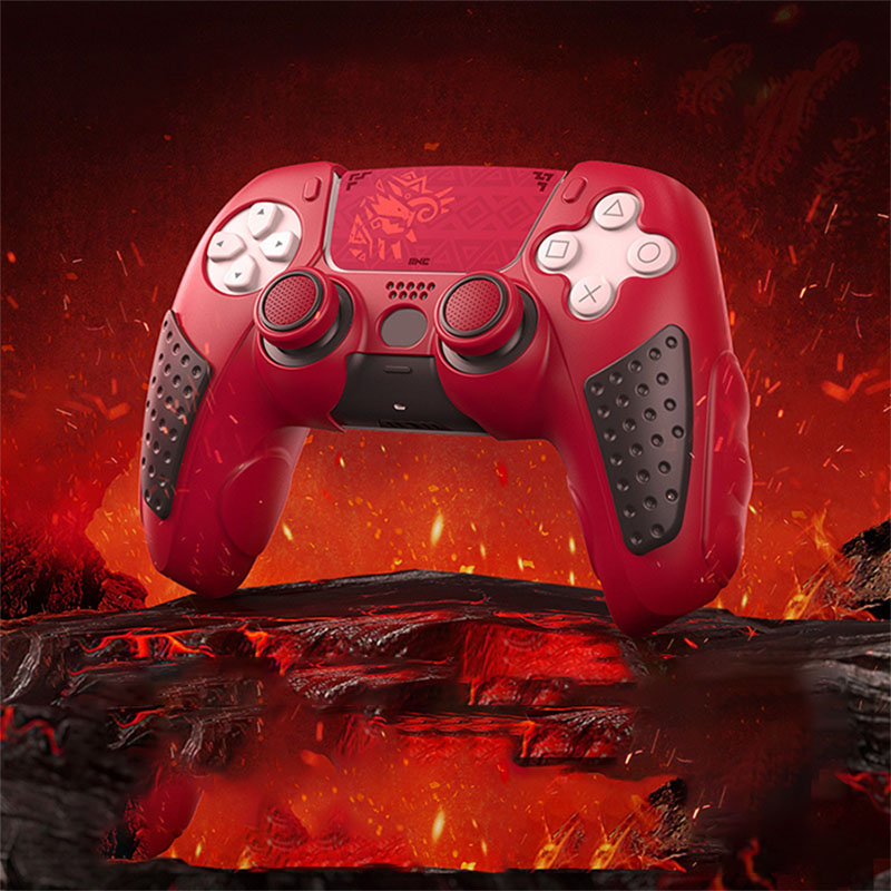 iine silicon dualsense ps5 with analog caps monster hunter wild edition 01