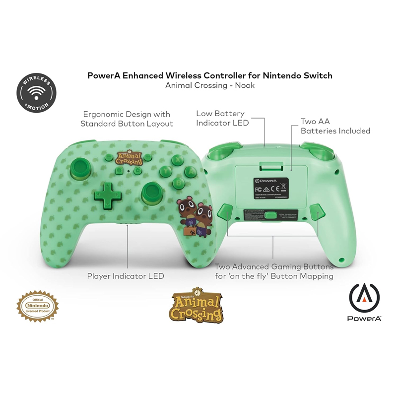 power a enhanced wireless controller animal crossing timmy tommy 01