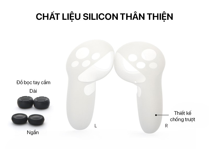 dobe silicon cover with analog caps for controller meta quest 3 03