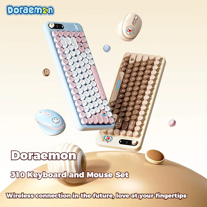 doraemon j10 keyboard and mouse set 44