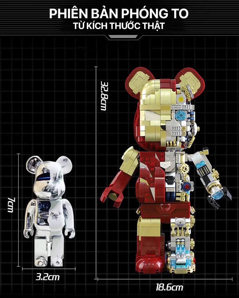 mo hinh lap ghep bear robot 05