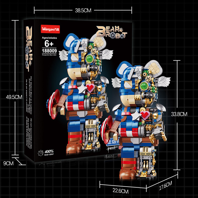 mo hinh lap ghep bear robot captain america 18809 04