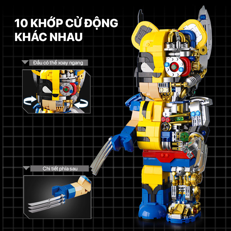 mo hinh lap ghep bear robot wolverine 188013 02
